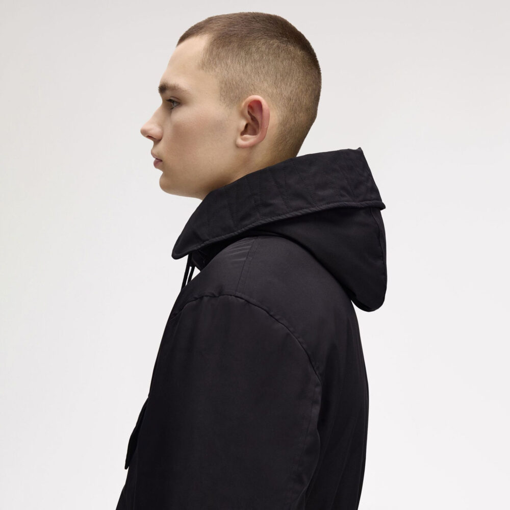 Fred Perry Patch Pocket Puffer Jacket - Black Fred Perry Patch Pocket Puffer Jacket - Black