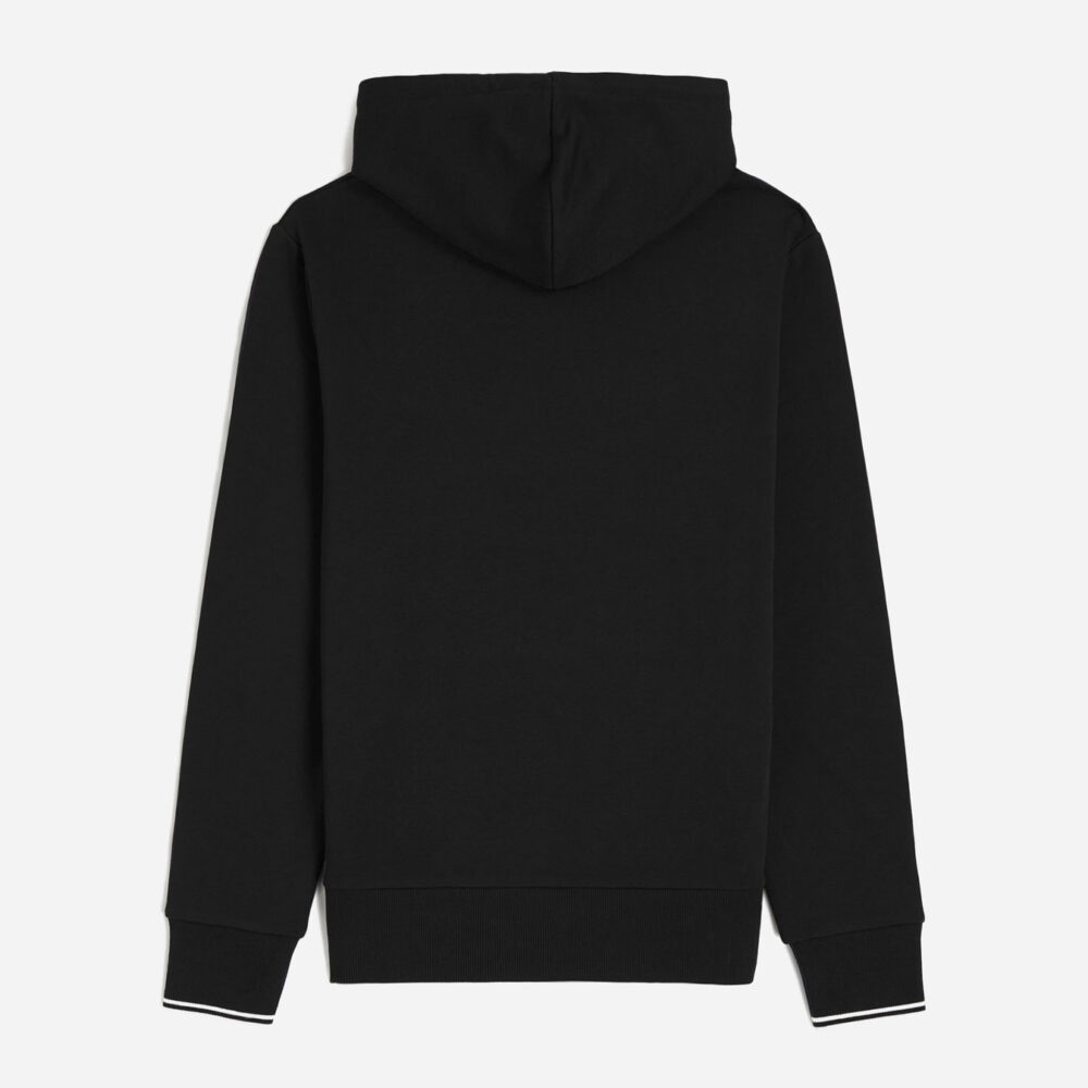 Fred Perry Tipped Hood - Black Fred Perry Tipped Hood - Black