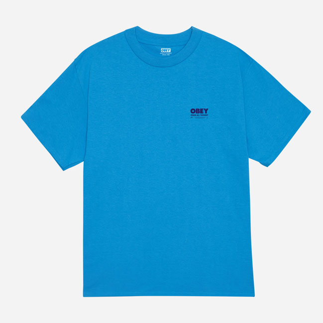 Obey Erase All Thought Classic Tee - Azure Blue