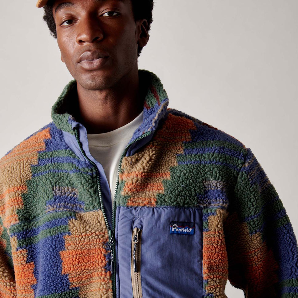 Penfield Forefounder Mattawa Fleece Jacket - Lead Grey