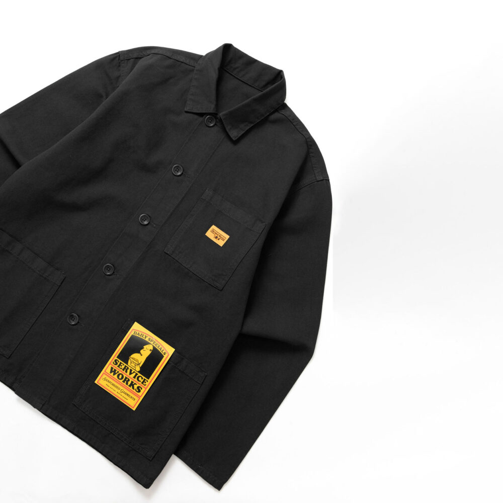 Service Works Canvas Chore Shirt - Black Service Works Canvas Chore Shirt - Black
