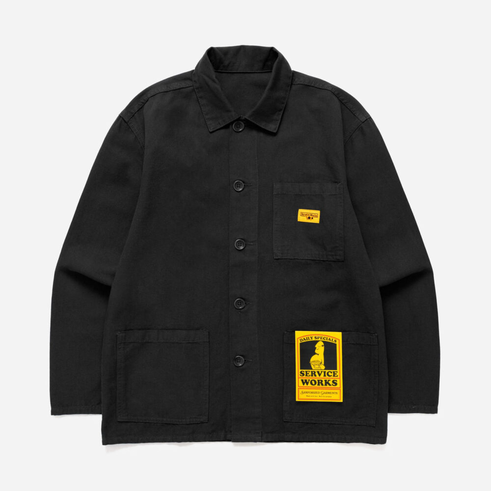 Service Works Canvas Chore Shirt - Black Service Works Canvas Chore Shirt - Black