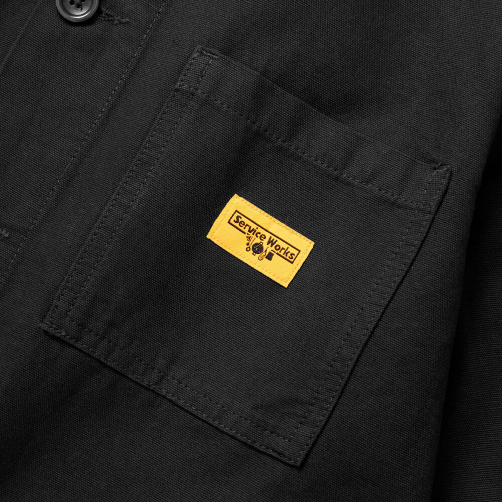 Service Works Canvas Chore Shirt - Black Service Works Canvas Chore Shirt - Black