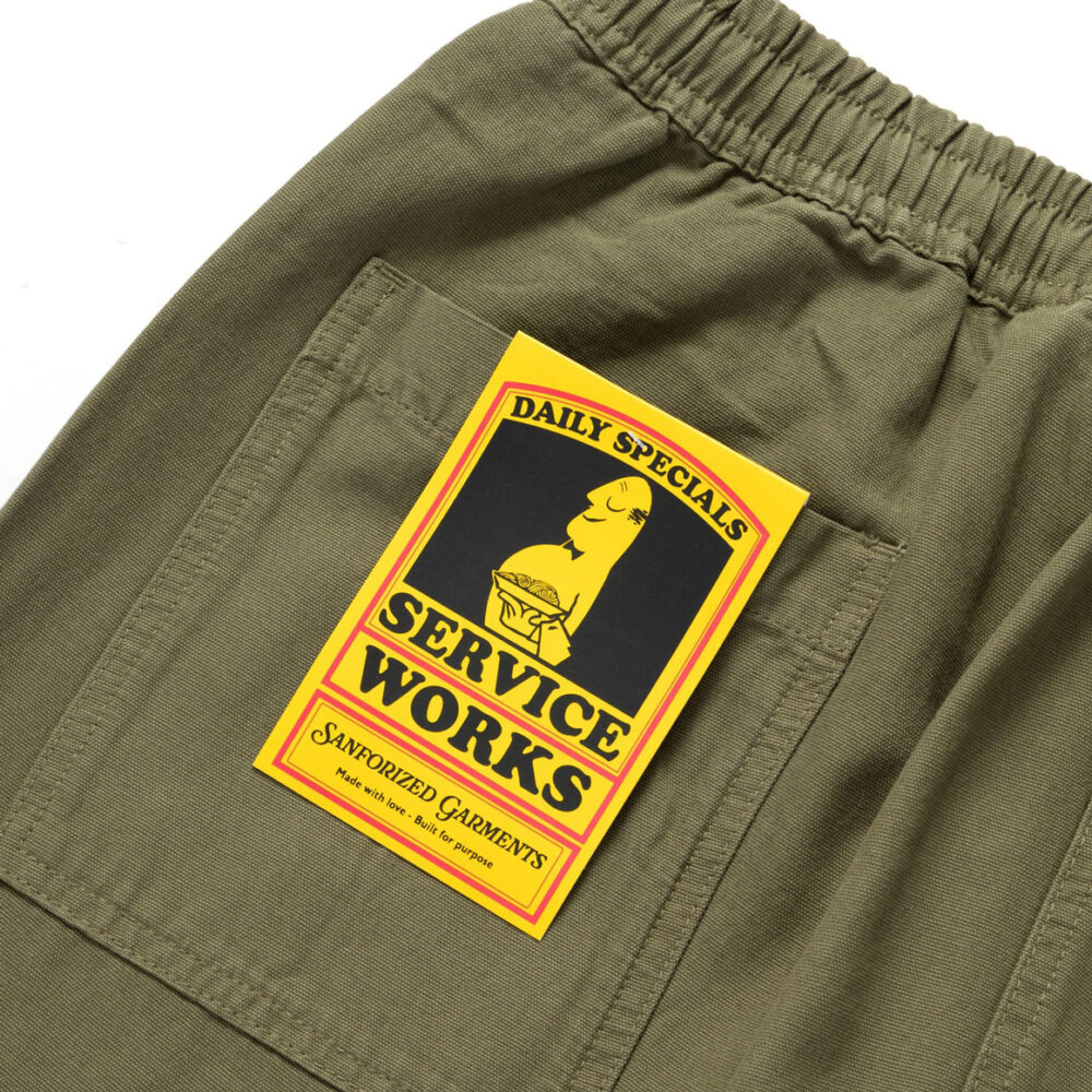 Service Works Classic Chef Pant - Olive Service Works Classic Chef Pant - Olive