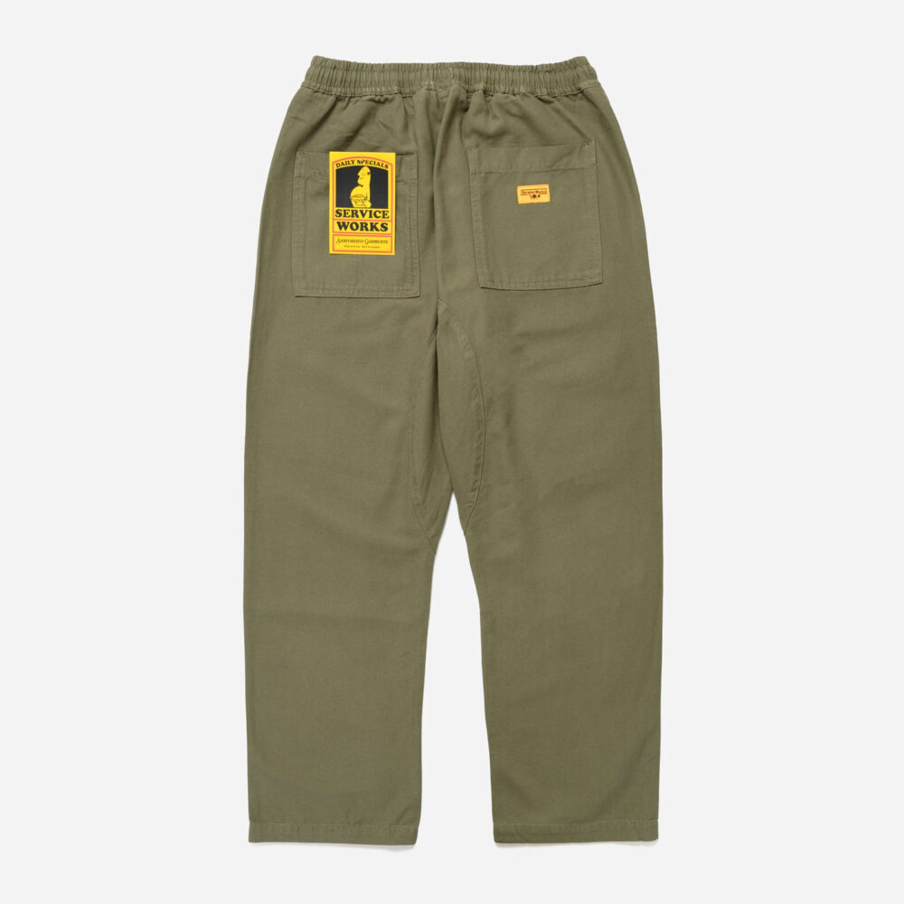 Service Works Classic Chef Pant - Olive Service Works Classic Chef Pant - Olive