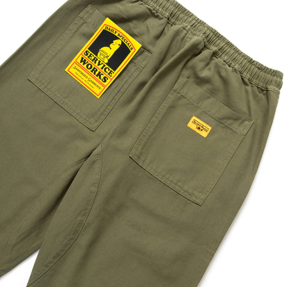 Service Works Classic Chef Pant - Olive Service Works Classic Chef Pant - Olive