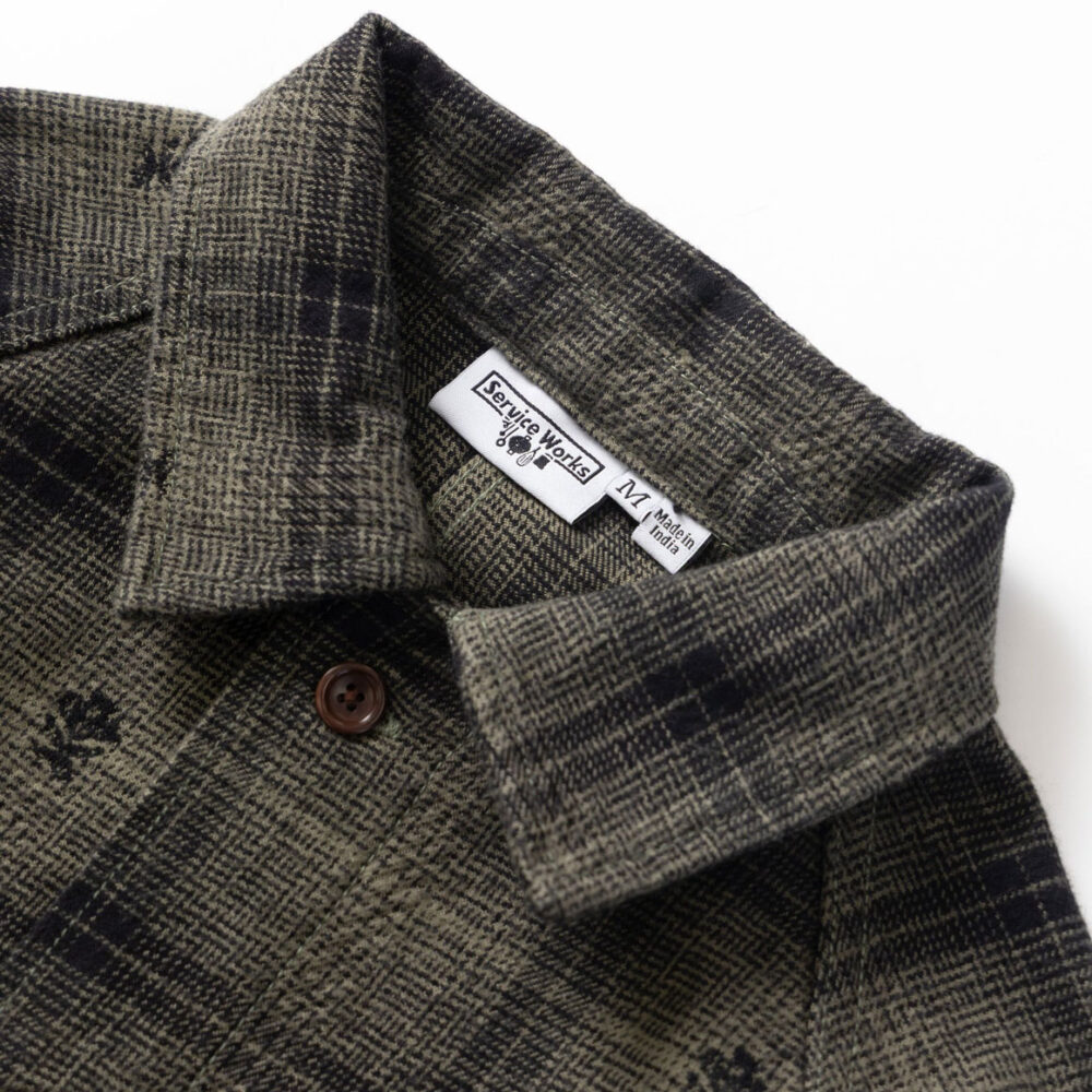 Service Works Thistle Plaid FOH Jacket - Olive