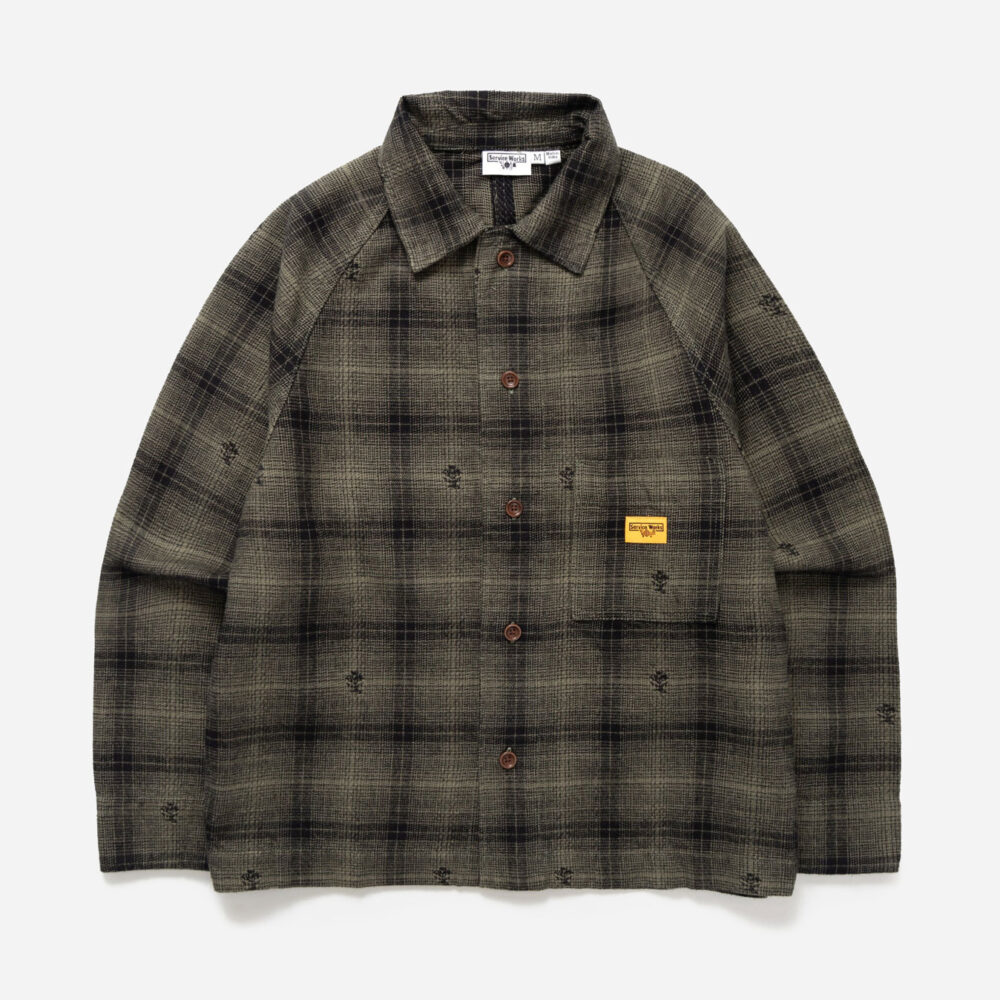 Service Works Thistle Plaid FOH Jacket - Olive