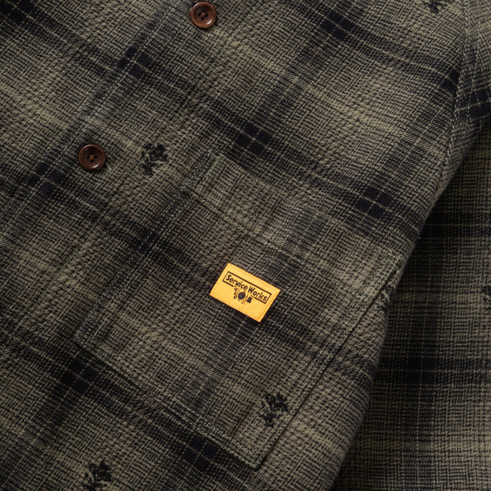 Service Works Thistle Plaid FOH Jacket - Olive