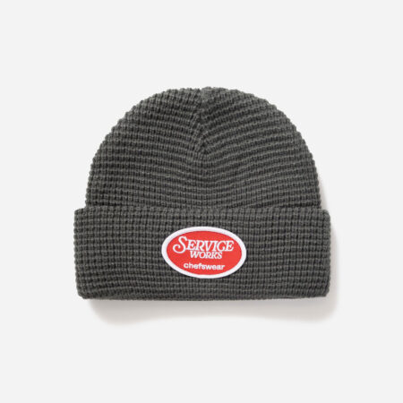 Service Works Waffle Patch Beanie - Grey Service Works Waffle Patch Beanie - Grey