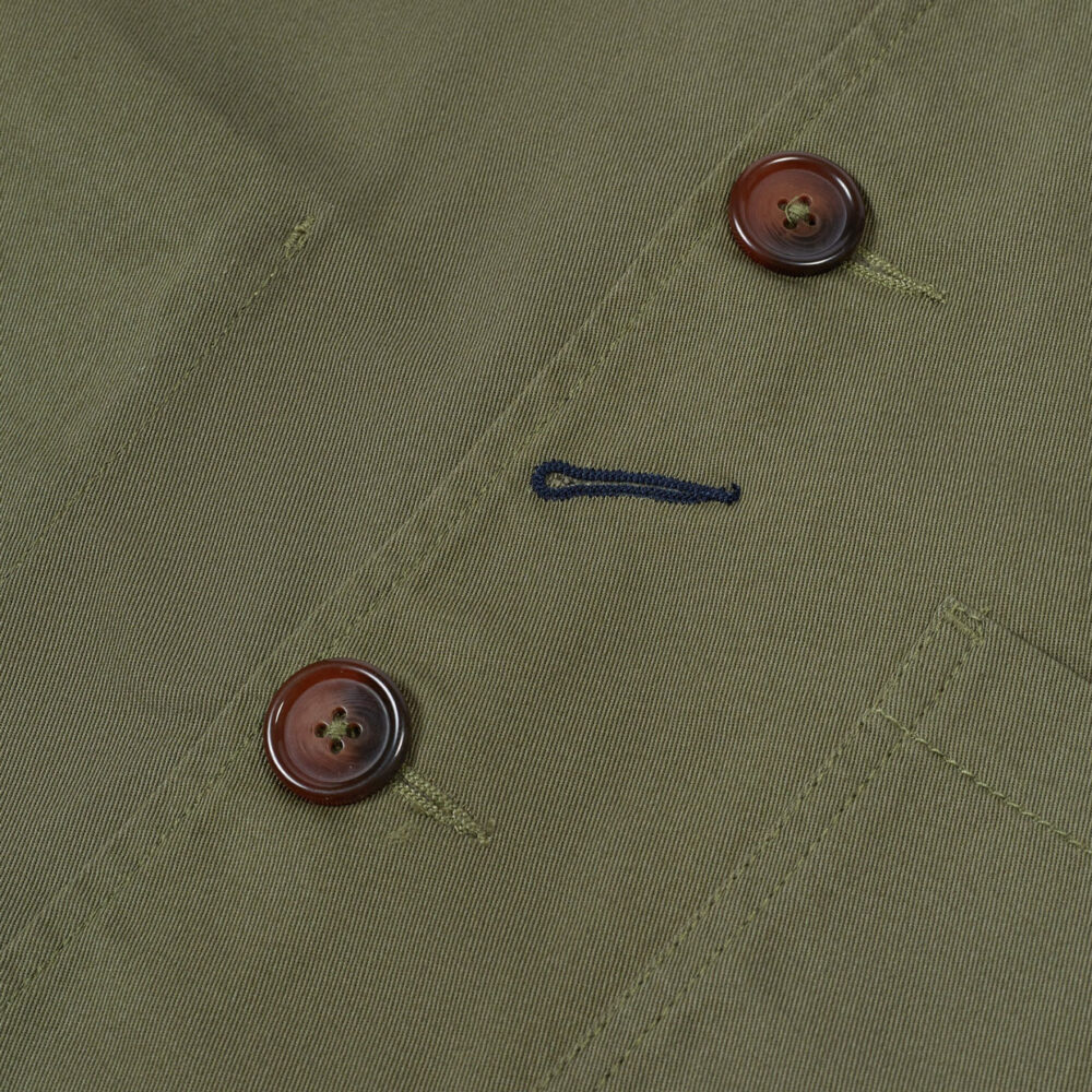 Universal Works Bakers Jacket - Light Olive