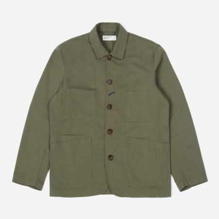 Universal Works Bakers Jacket - Light Olive Universal Works Bakers Jacket - Light Olive