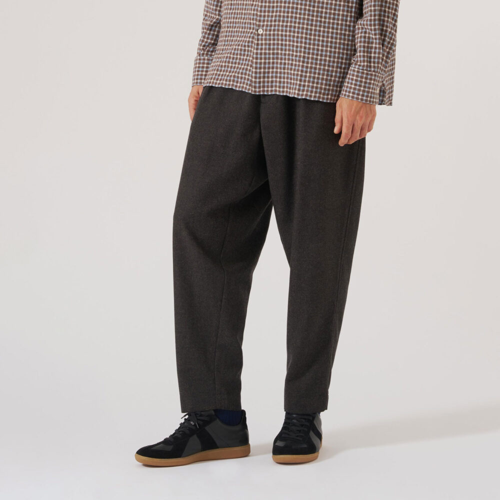 Universal Works Pleated Track Pant - Brown