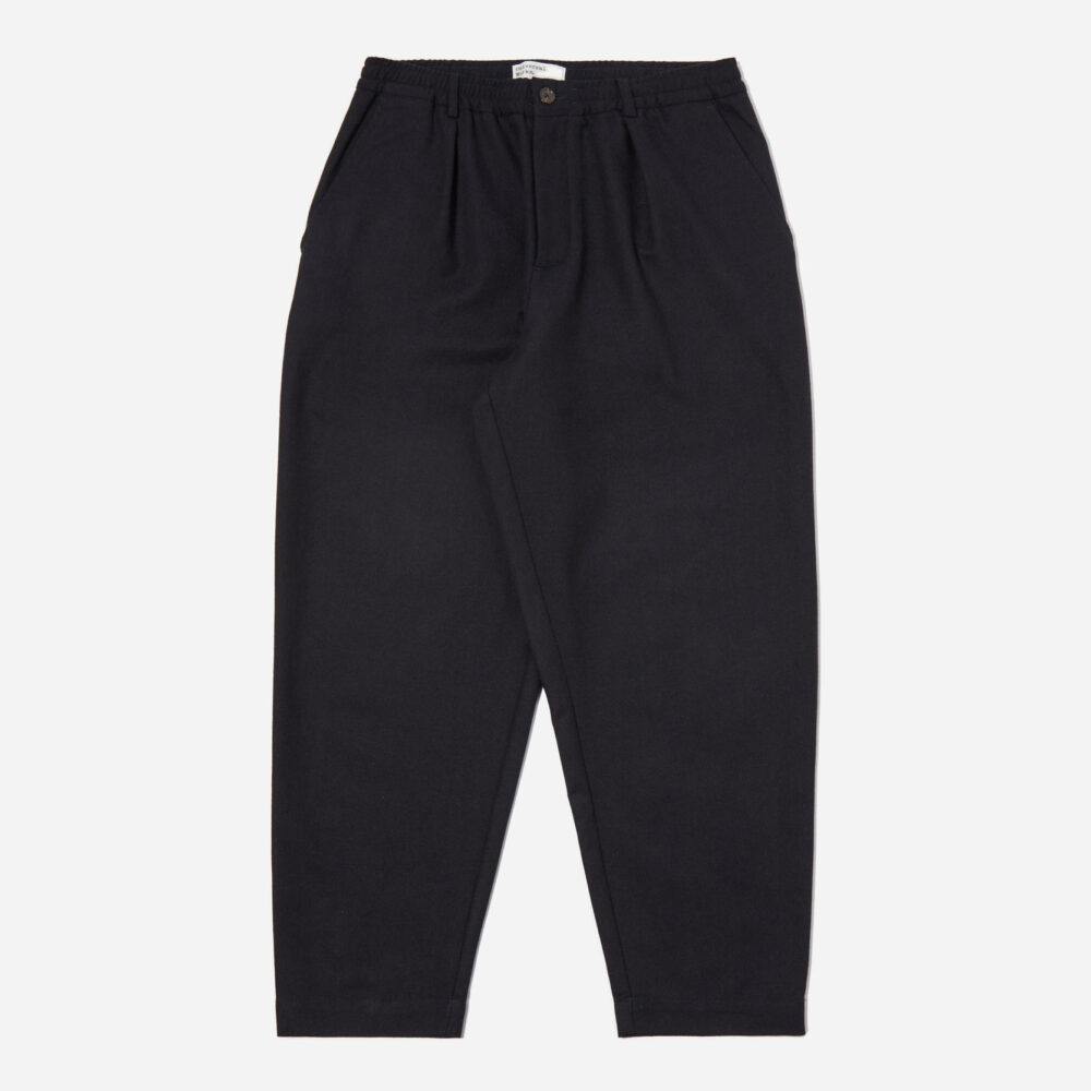Universal Works Pleated Track Pant - Dark Navy