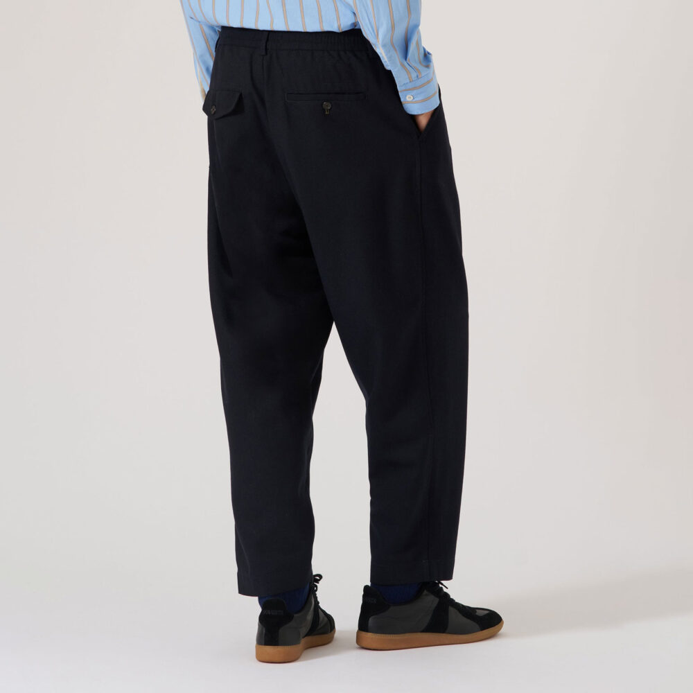 Universal Works Pleated Track Pant - Dark Navy