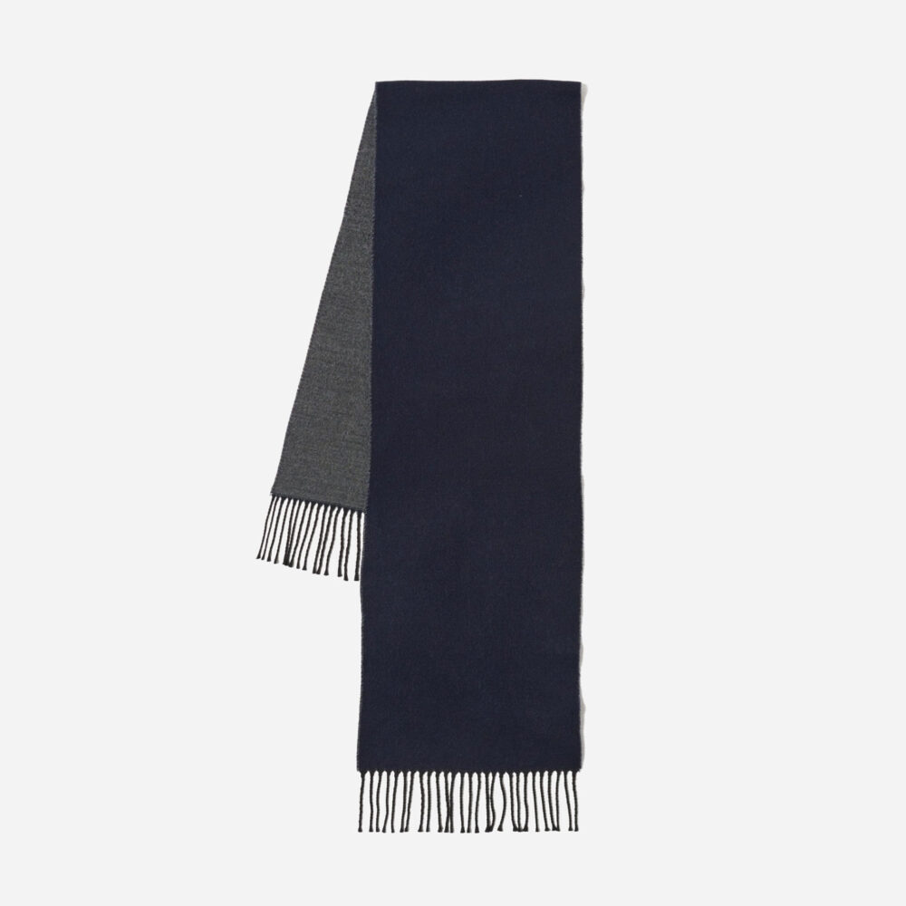 Universal Works Scarf - Navy/Mid Grey