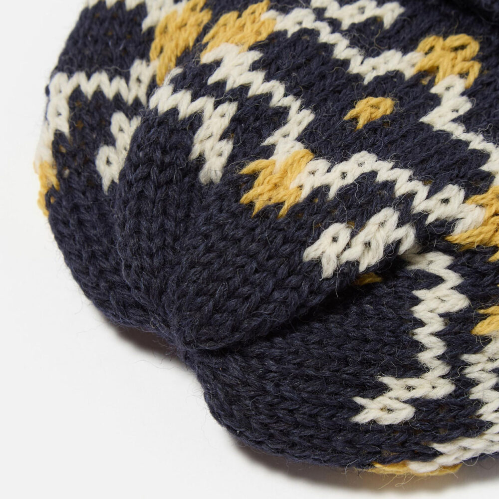Universal Works Short Watch Beanie - Navy Ecru Universal Works Short Watch Beanie - Navy Ecru