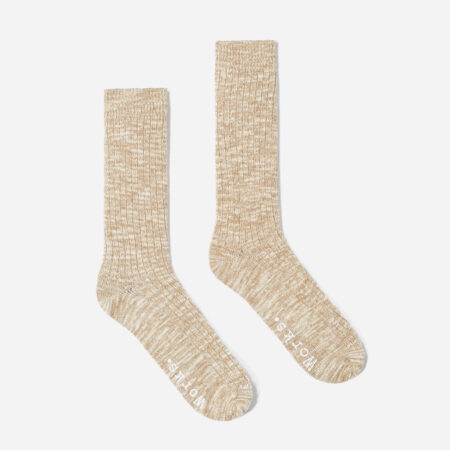 Universal Works Slub Sock - Dark Sand Universal Works Slub Sock - Dark Sand