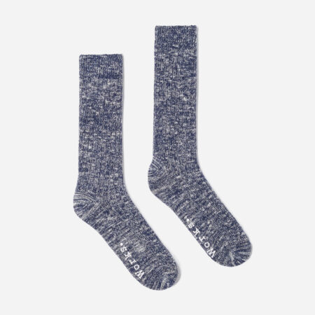 Universal Works Slub Sock - Navy