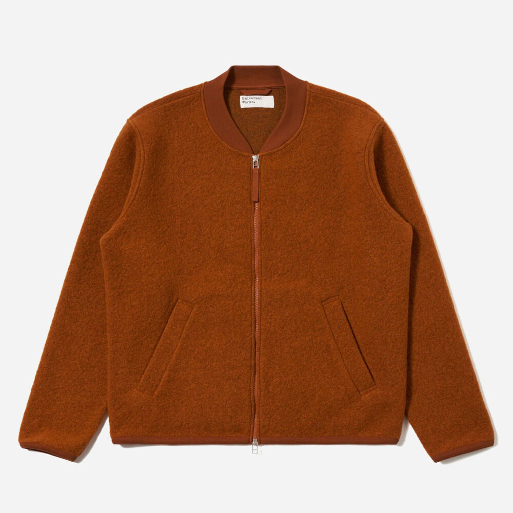 Universal Works Zip Bomber Jacket - Rust Universal Works Zip Bomber Jacket - Rust