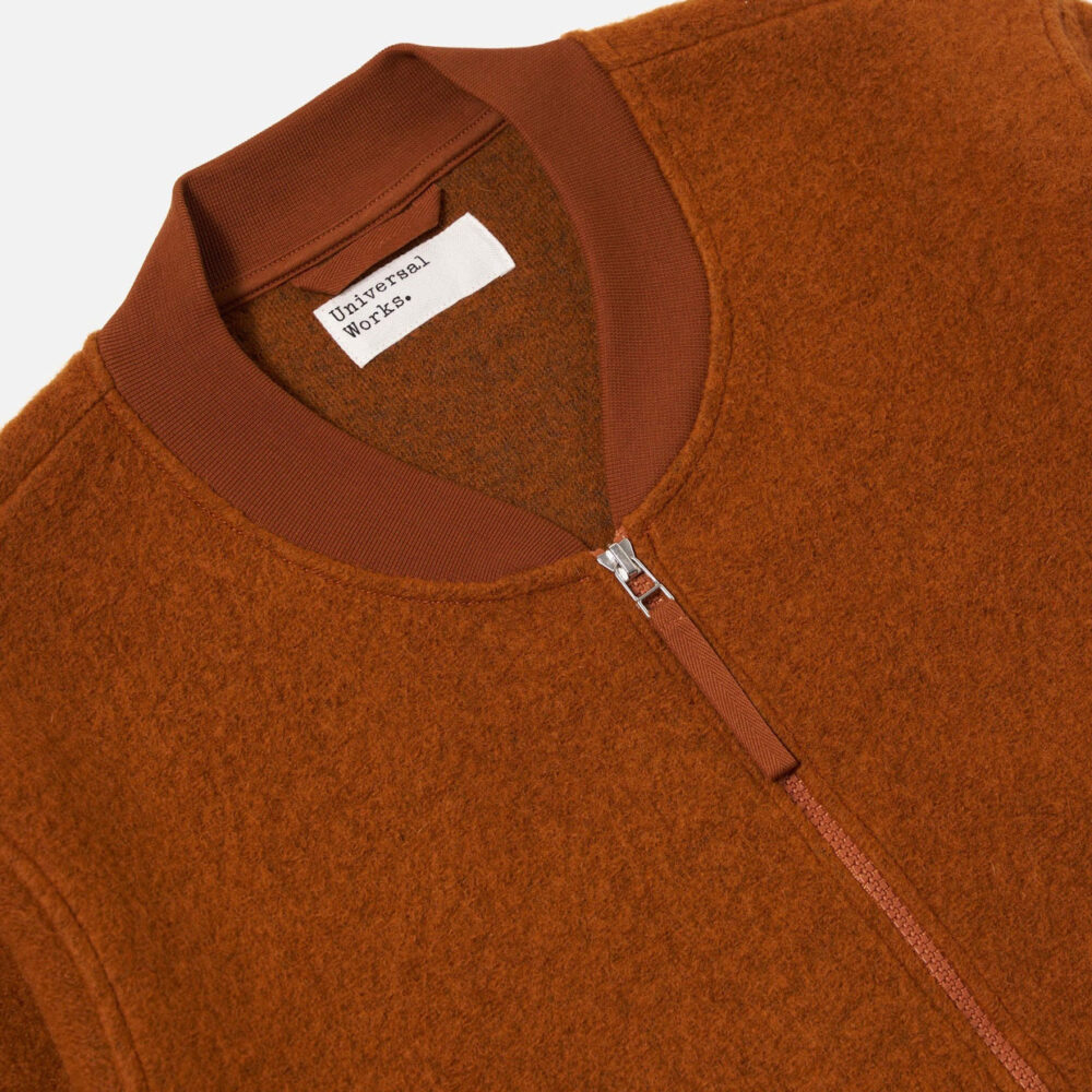 Universal Works Zip Bomber Jacket - Rust Universal Works Zip Bomber Jacket - Rust