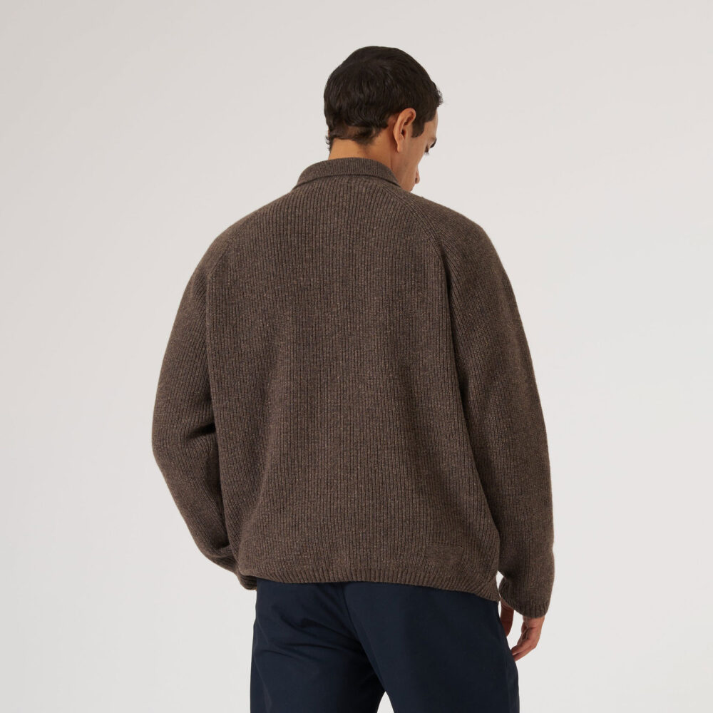 Universal Works Zip Cardigan - Brown