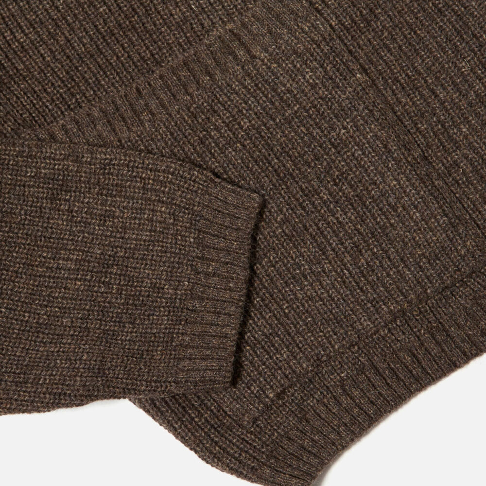 Universal Works Zip Cardigan - Brown