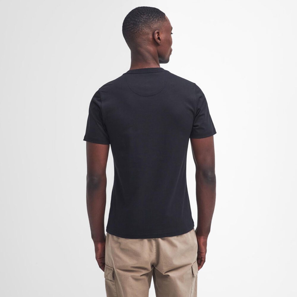 Barbour International Small Logo Slim Fit Short Sleeve Tee - Black Pewter
