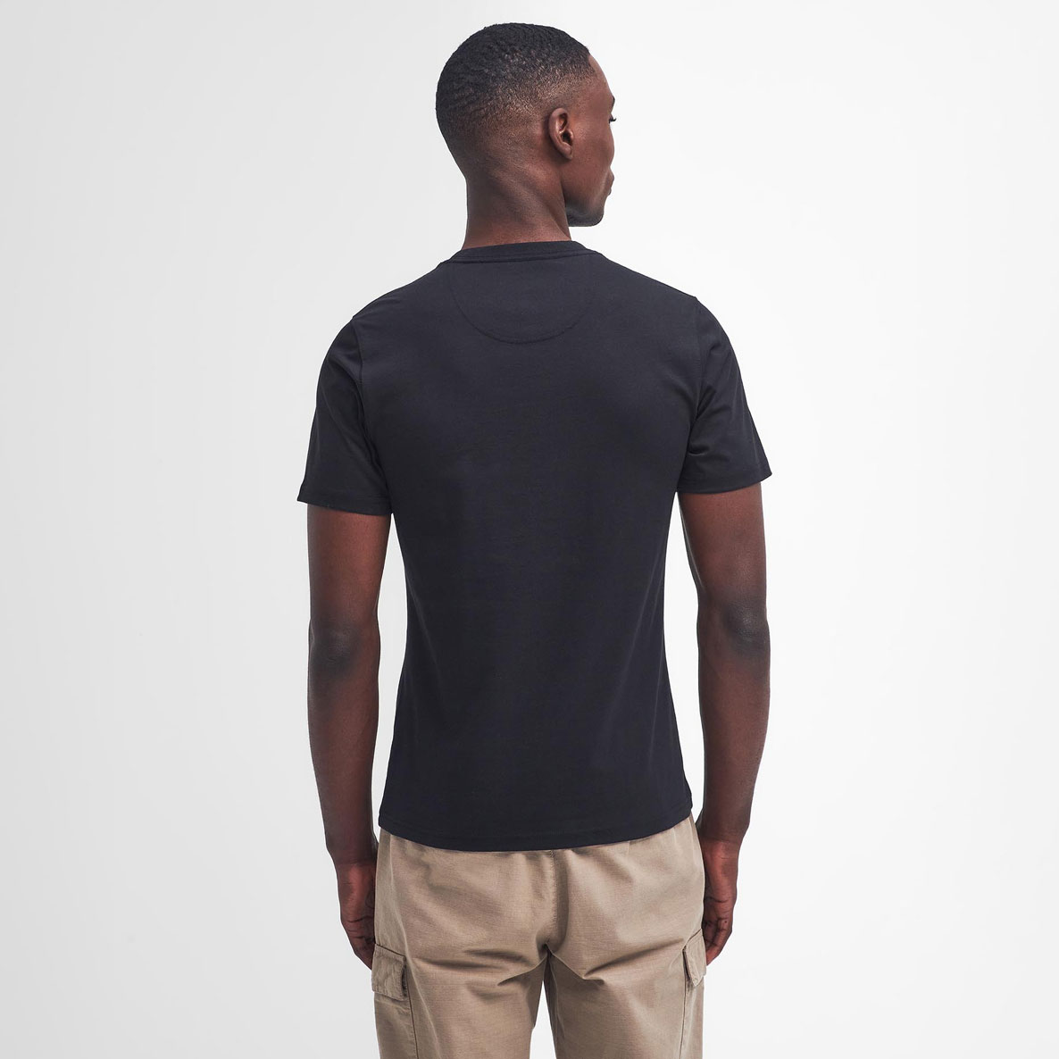 Barbour International Small Logo Slim Fit Short Sleeve Tee - Black Pewter