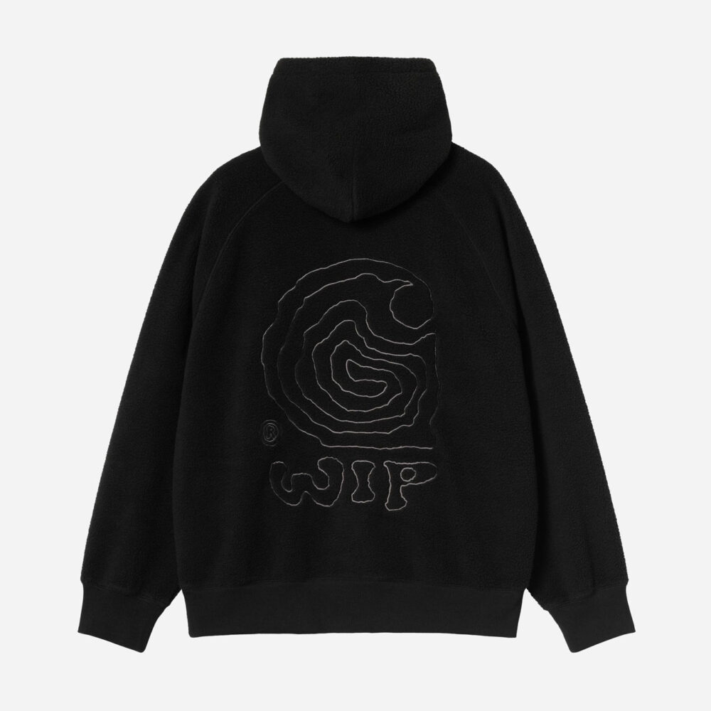 Carhartt WIP Helix Hooded Sweat - Black/Porphyry