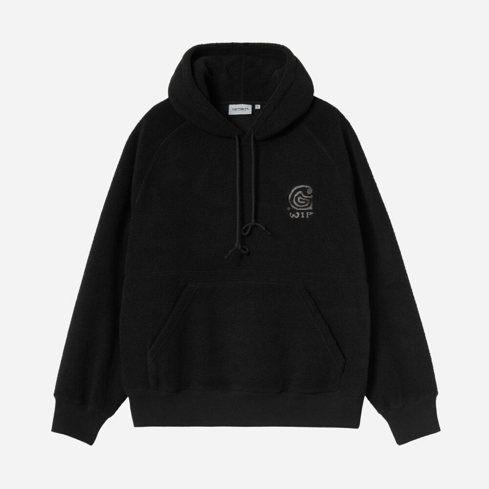 Carhartt WIP Helix Hooded Sweat - Black/Porphyry