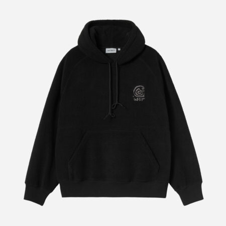Carhartt WIP Helix Hooded Sweat - Black/Porphyry Carhartt WIP Helix Hooded Sweat - Black/Porphyry