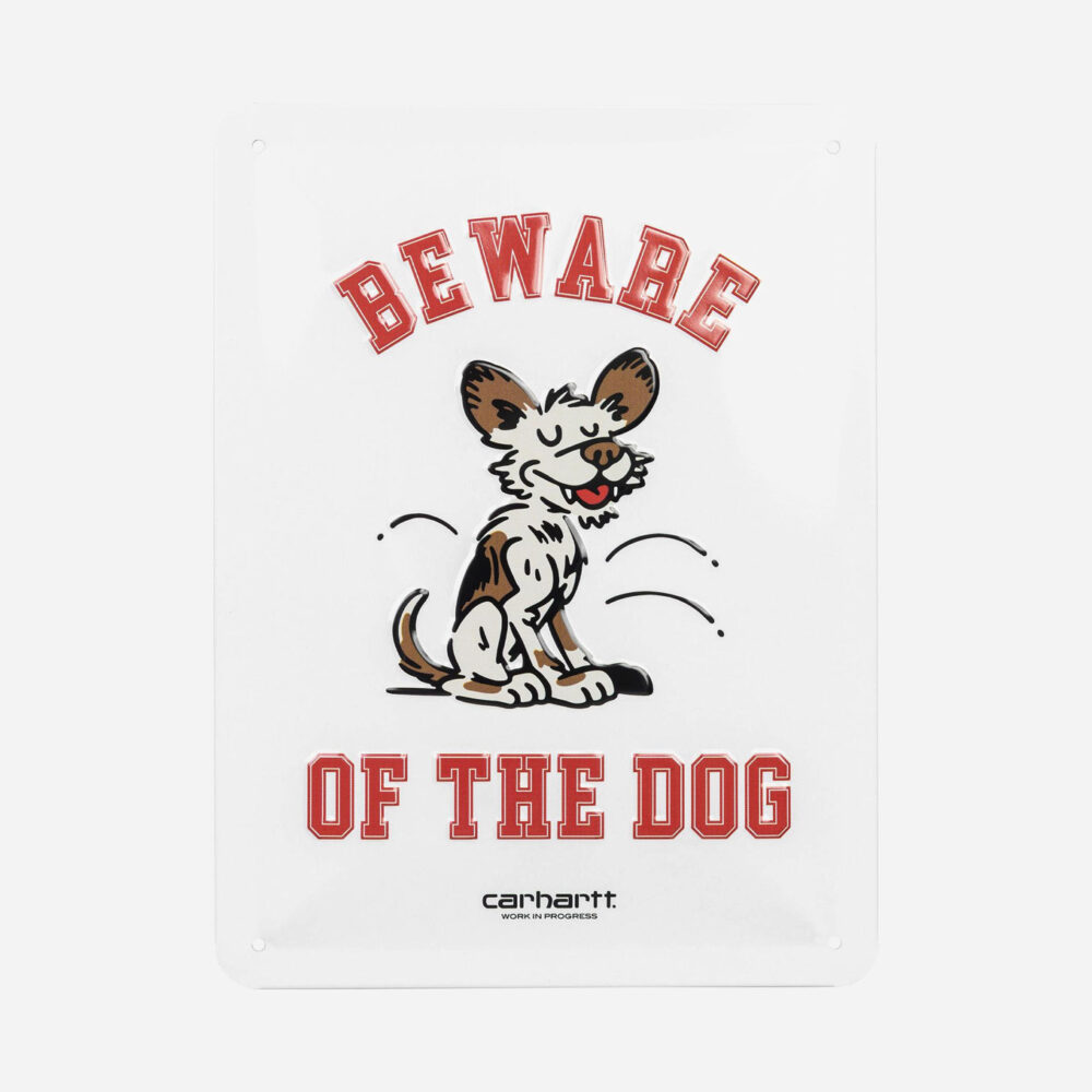 Carhartt WIP Wild Dog Beware Plate - Steel/Multicolour