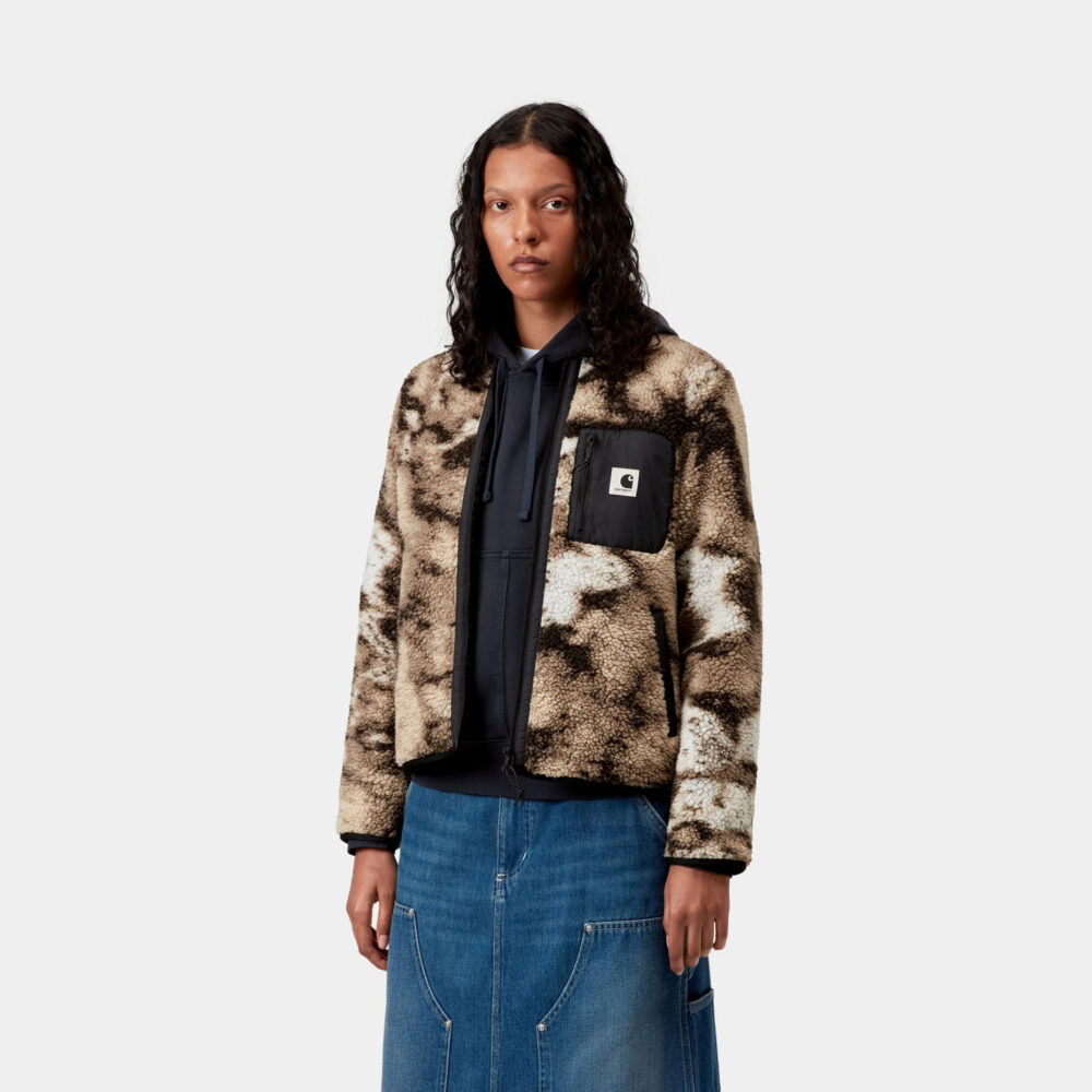 Carhartt WIP Women's Janet Fleece Liner - Wild Dog Jacquard/Black Carhartt WIP Women's Janet Fleece Liner - Wild Dog Jacquard/Black