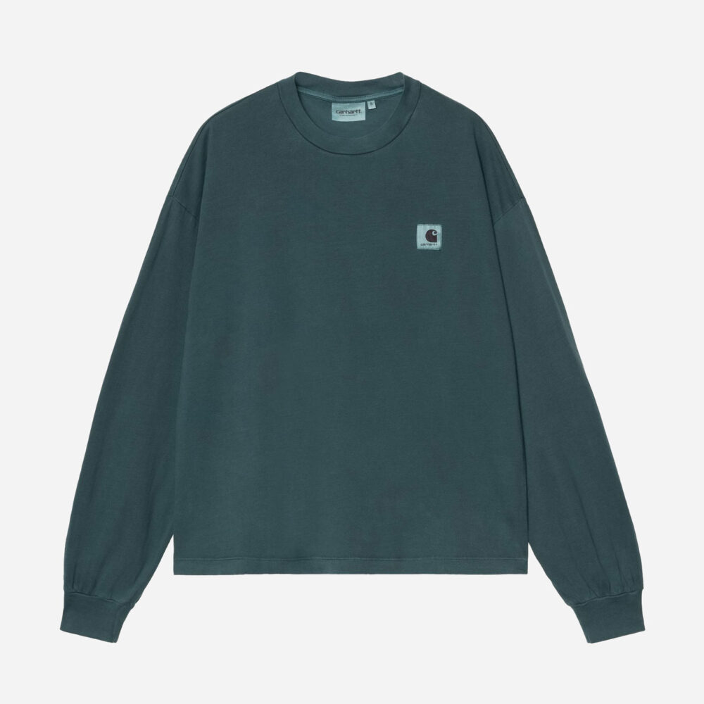 Carhartt WIP Women's Long Sleeve Nelson Tee - Deep Lagoon