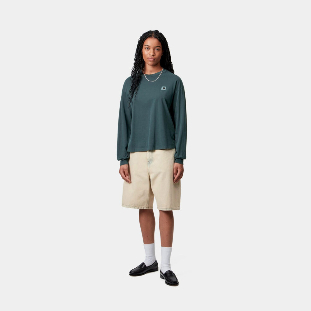 Carhartt WIP Women's Long Sleeve Nelson Tee - Deep Lagoon