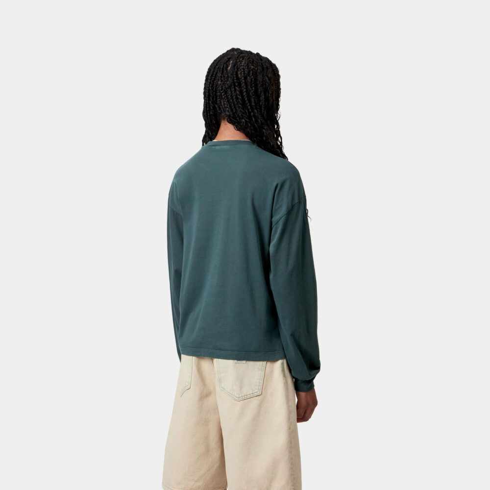 Carhartt WIP Women's Long Sleeve Nelson Tee - Deep Lagoon