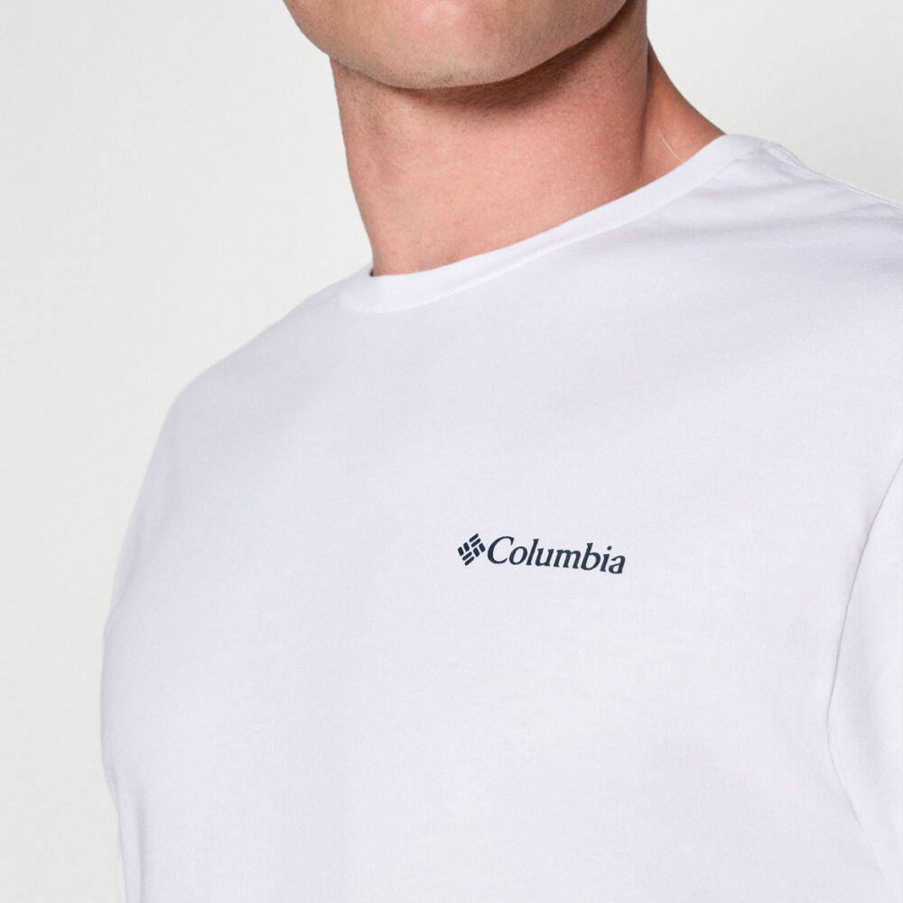 Columbia Explorers Canyon Long Sleeve Tee - White/Branded Blanket