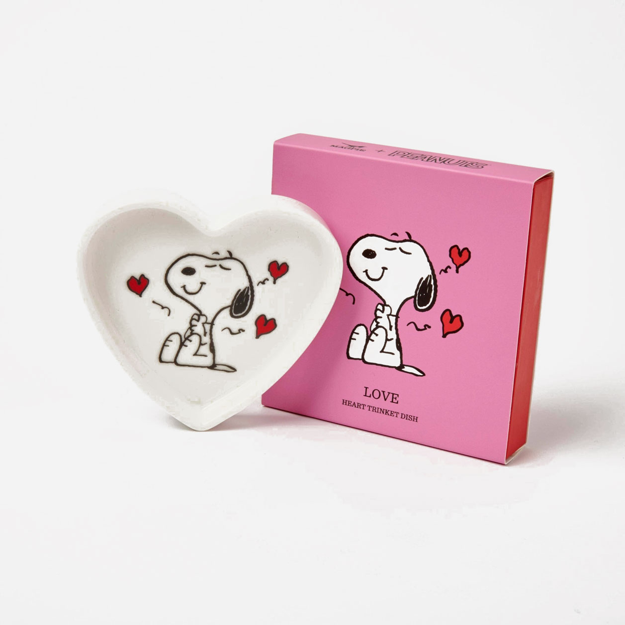 Magpie x Peanuts Heart Trinket Dish - Love