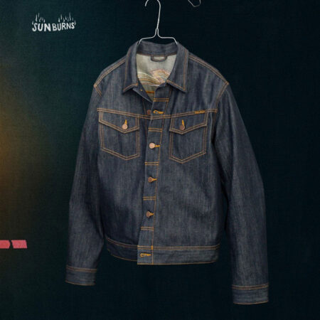 Nudie Conny Denim Jacket - Sunburns Blue Nudie Conny Denim Jacket - Sunburns Blue