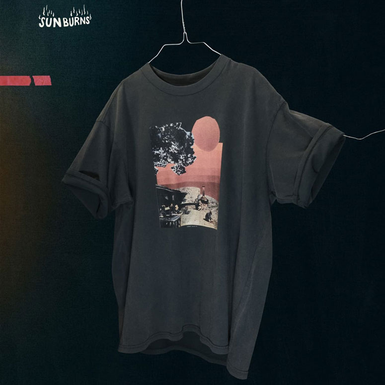 Nudie Koffe Sunburns Tee - Antracite