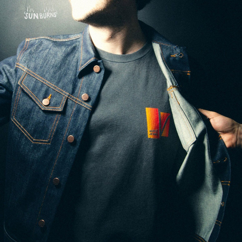 Nudie Roy Sunburns Tee - Antracite