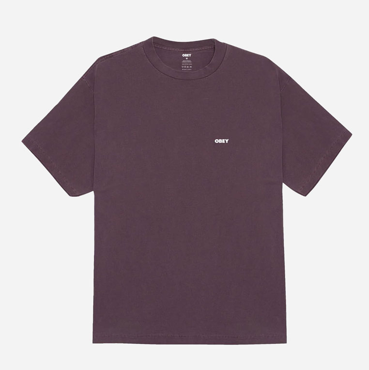 Obey Bold Star Box Tee - Pigment Plump/Perfect