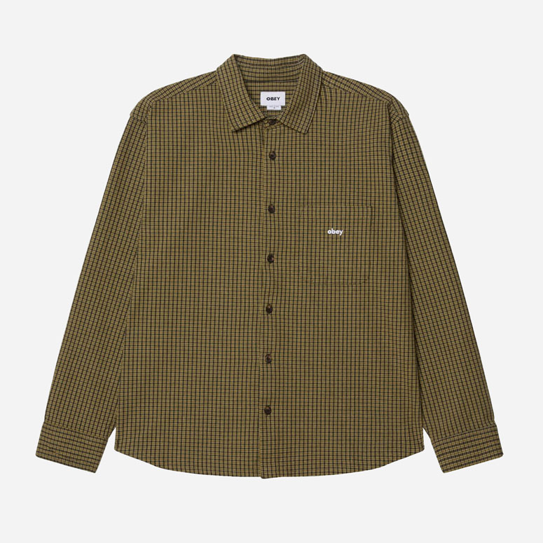 Obey Jimmy Woven Long Sleeve Shirt - Rosin/Multi Obey Jimmy Woven Long Sleeve Shirt - Rosin/Multi