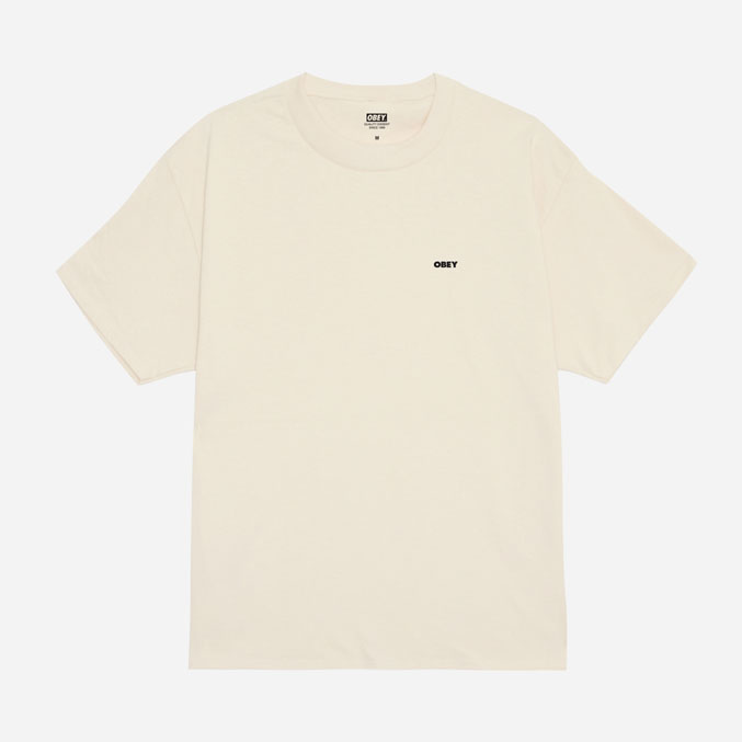 Obey Lisbon Icon Classic Tee - Cream