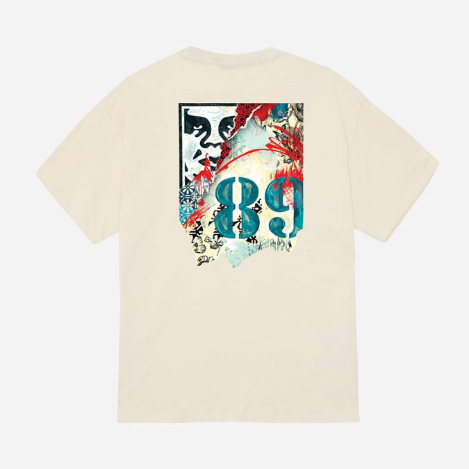 Obey Lisbon Icon Classic Tee - Cream
