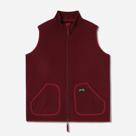 Stan Ray Wool Fleece Vest - Dark Red Stan Ray Wool Fleece Vest - Dark Red