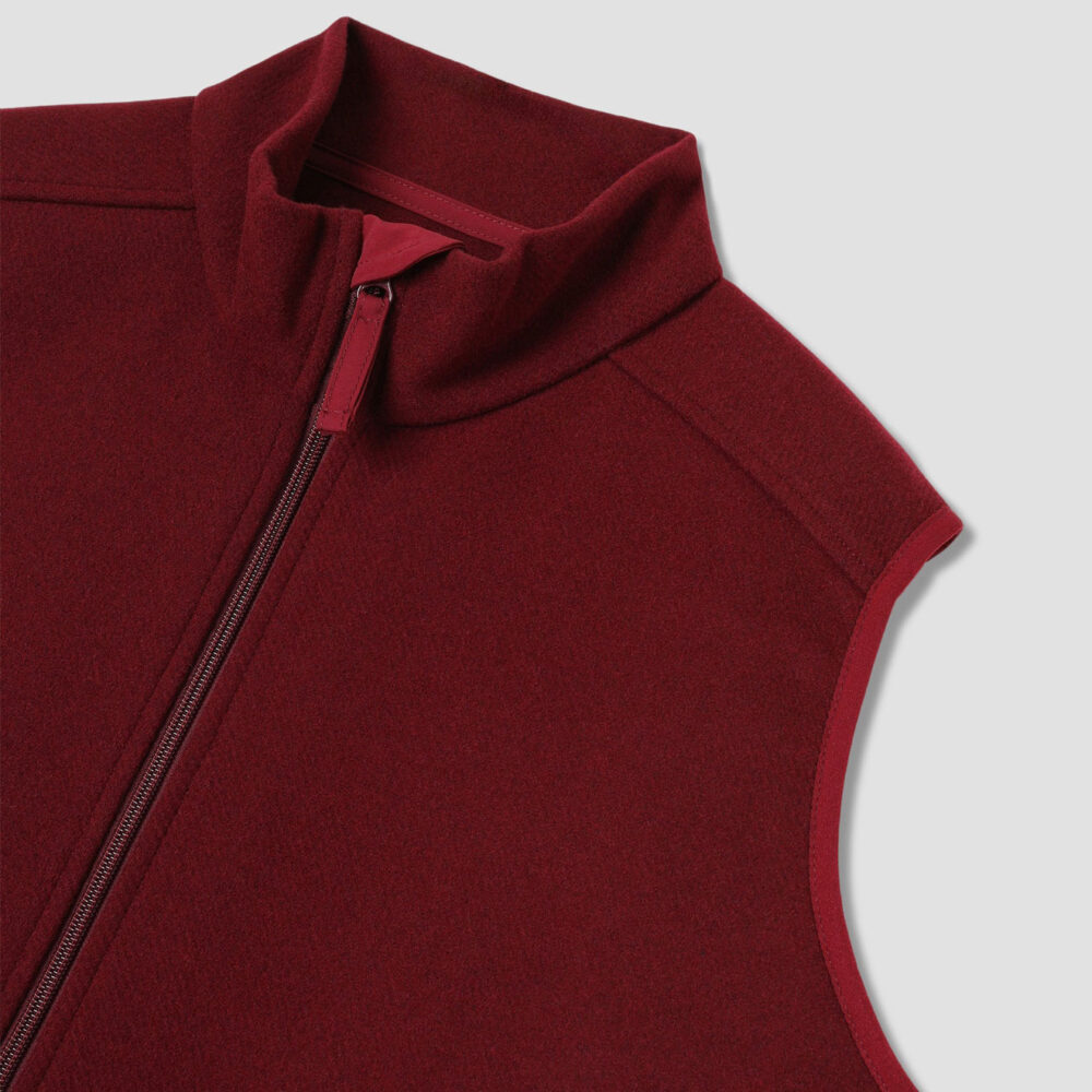 Stan Ray Wool Fleece Vest - Dark Red