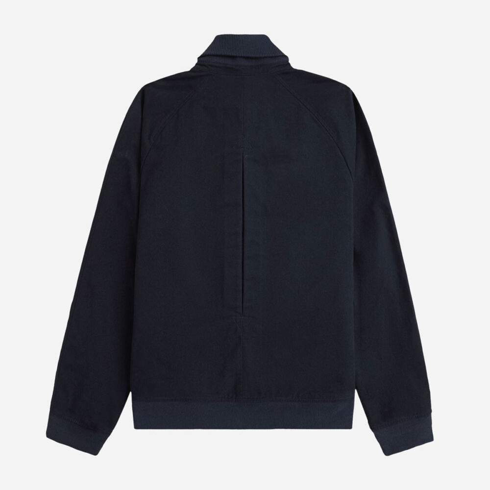 Fred Perry Folded Rib Collar Bomber Jacket - Navy