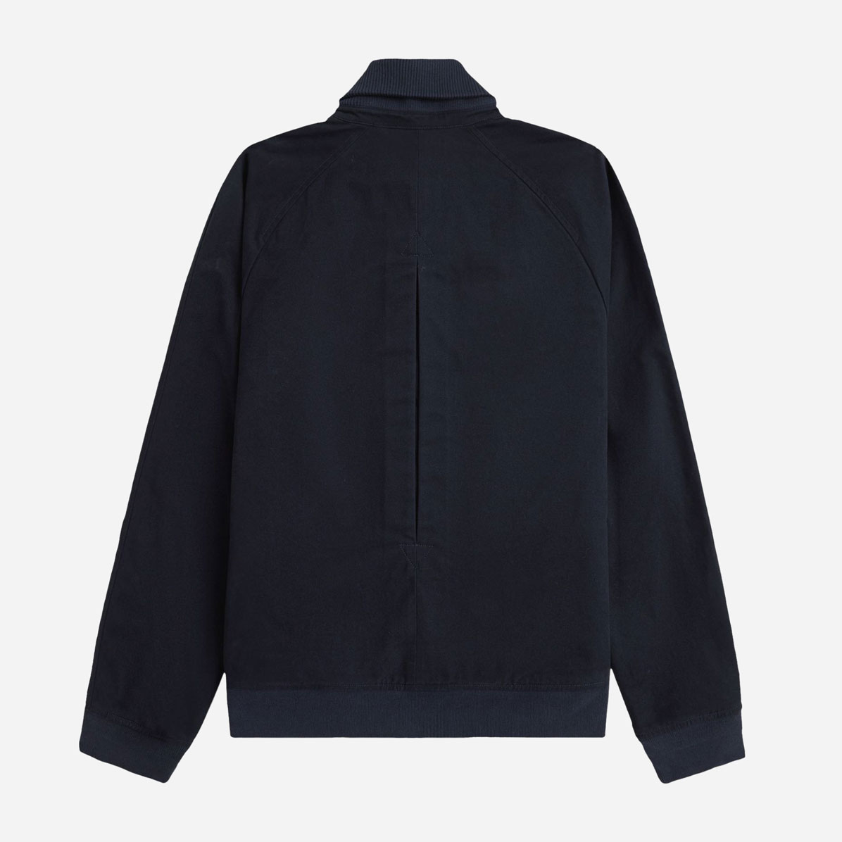 Fred Perry Folded Rib Collar Bomber Jacket - Navy